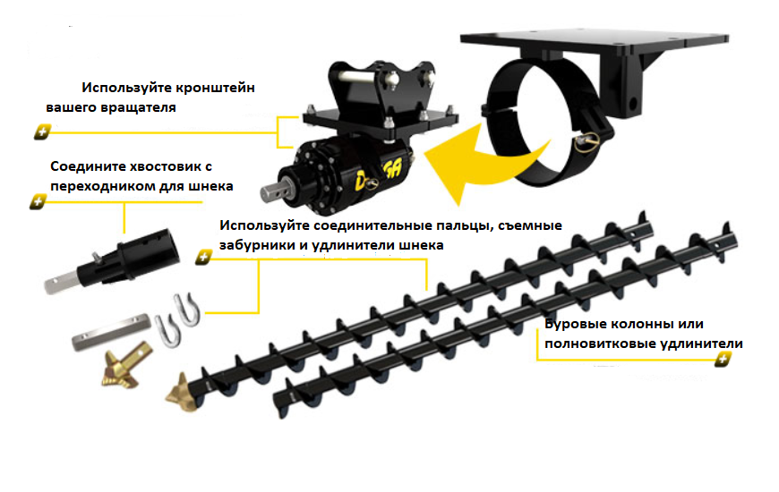 схема соединения шнека
