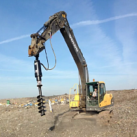 Гидробур  DIGGA PD50 на экскаваторе VOLVO 20т - фото 4