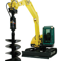 Гидробур Digga с двухпальцевым быстросъемным кронштейном - фото 4