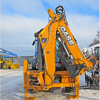 Гидробур  DIGGA (Дигга) PD10 на экскаваторе-погрузчике CASE - фото 2
