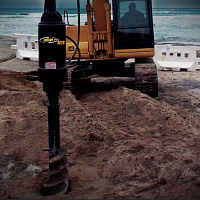 Гидробур DIGGA (Дигга) PD18 с буром длиной 1,75 м,  Ø300 мм на экскаваторе 20т - фото 2
