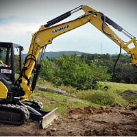 Гидробур  DIGGA (Дигга) PD5  с буром длиной 1,5 м,  Ø300 мм на экскаваторе Yanmar - фото 1