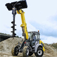 Гидробур  DIGGA (Дигга) PD5  с буром длиной 1,5 м,  Ø350 мм на фронтальном погрузчике  Kramer - фото 4